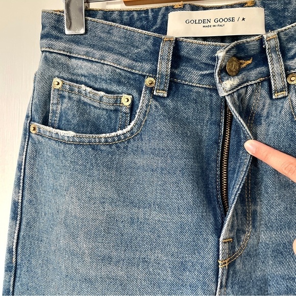 Golden Goose Karen Bootcut Jeans in Medium-Wash Denim - Picture 7 of 14